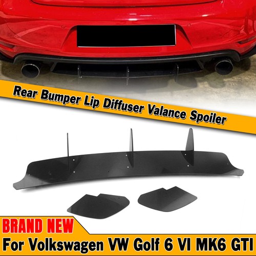 Black rear bumper lip diffuser - bumper,