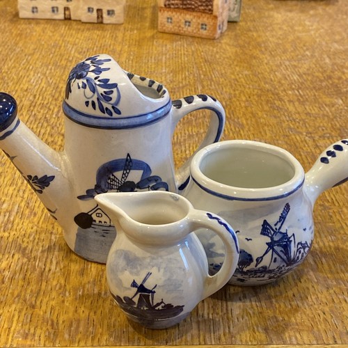 Vintage dutch delft jugs - vintage,