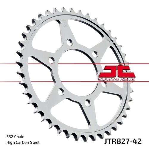 Rear sprocket tooth pitch - rear, 42