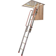 Sliding Loft Ladder 2 / 3 Section - Aluminium Ladders Lightweight Handrail