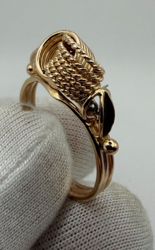 Vintage knot ring - 14k, rose