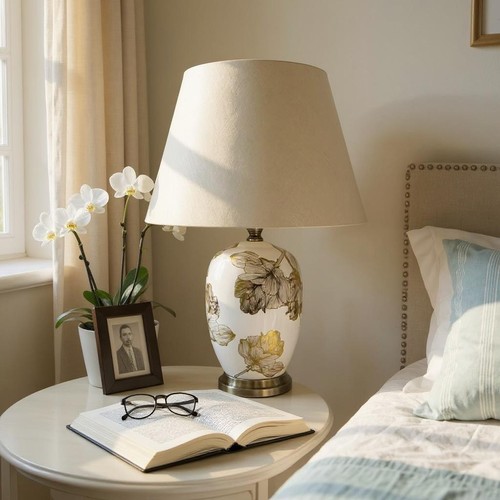 Cream ceramic table - cream, with