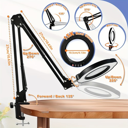 15x magnifying glass led - 15x,