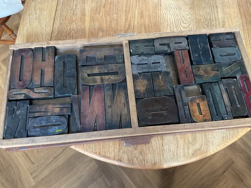 Large wooden letterpress - large,