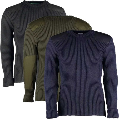 Army wooly pully 100 wool - army,