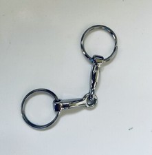 EQUESTRIAN KEYRING KEY RING METAL STIRRUP SNAFFLE HORSE SHOE GIFT *FREE POSTAGE*