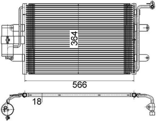 Condenser mahle fits - condenser,