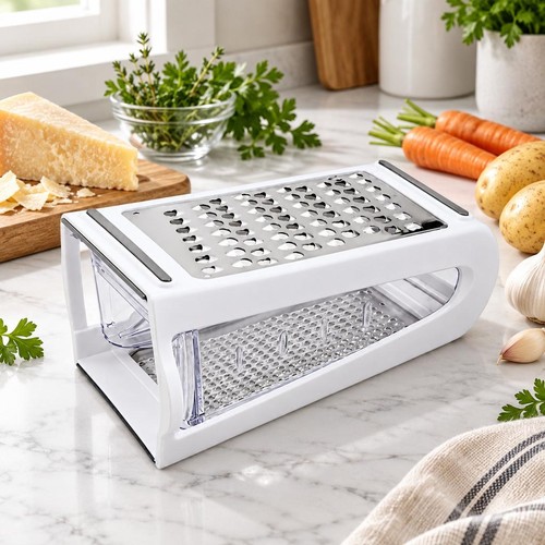 Stainless steel grater - steel, cheese