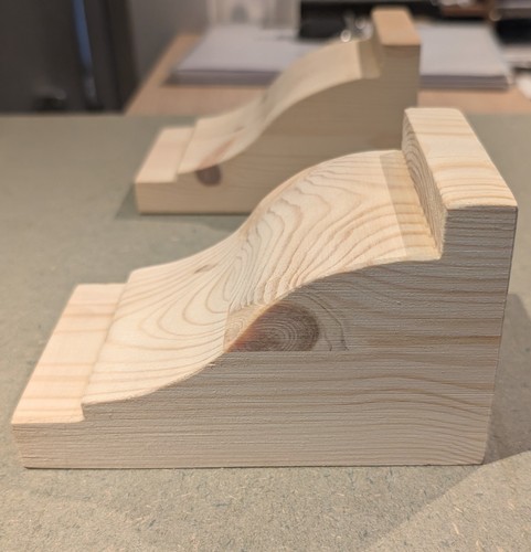 Wooden corbels pair - corbels,