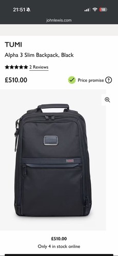 Tumi alpha slim black - 3,