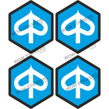 4 x Piaggio Motorbike Logo