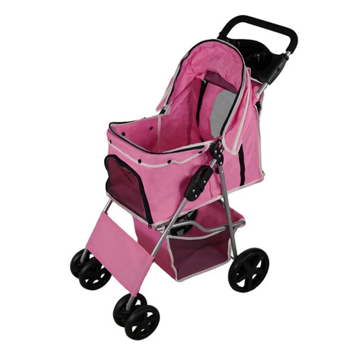 Pet stroller pushchair pink - stroller,