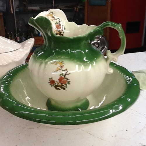Vintage ironstone green - vintage,