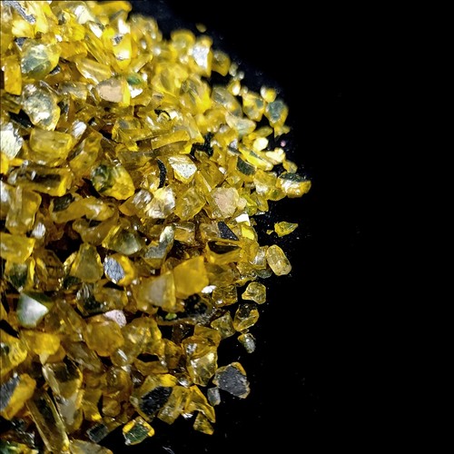 Gold mirrored crushed glass - gold,
