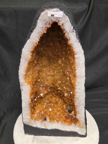 Tall citrine geode 534 crystal - tall,