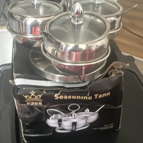 Stainless steel jar - 3-jar, spice