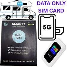 1 x  Smarty sim DATA ONLY SIM