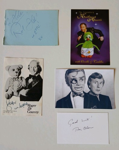 Ventriloquist autograph - ventriloquist,