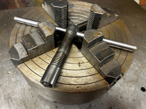Pratt burnerd lathe - burnerd, jaw