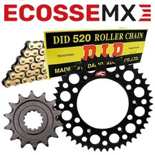 Husqvarna FE450 FE501 DID Gold G/B Chain Black Renthal Sprocket Kit 2014-2022
