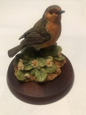 Border Fine Arts, Robin With Daisies, RB43