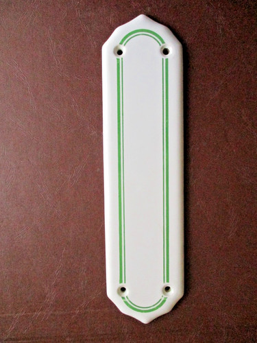 Vintage white ceramic door - white,