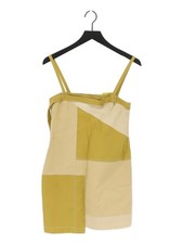 Zara Tank Midi Dress S in Yellow