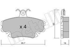 FITS ALPINE V6 TURBO BRAKE PAD