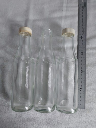 Vintage 1960 glass soda - glass,