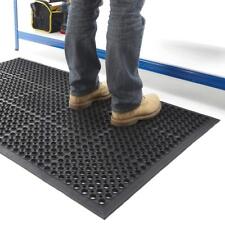 Rubber High Grip Mat Large Anti Slip Heavy Duty Anti Fatigue Industrial Work
