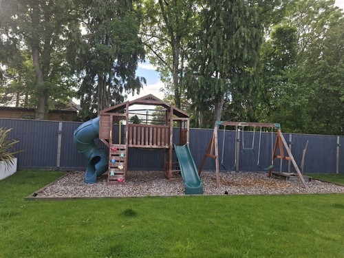 Kidkraft wooden climbing frame - wooden,