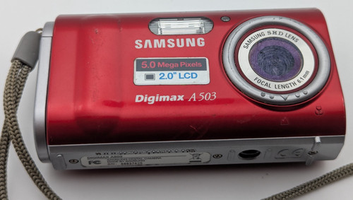 Samsung digimax a503 5mp - samsung, red