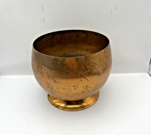 Vintage copper planter bowl - vintage,