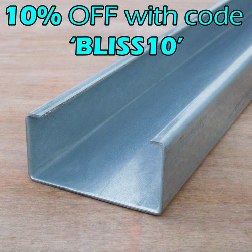 Galvanised steel channel - galvanised,