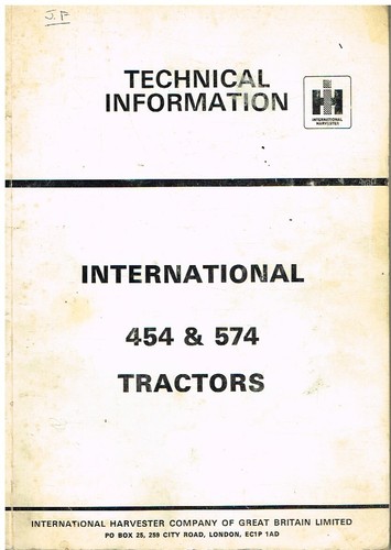 Harvester 454 574 tractor - 454,