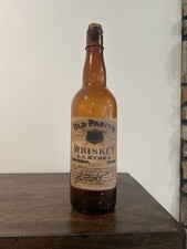 Vintage WW2 Era Whiskey Bottle With Label