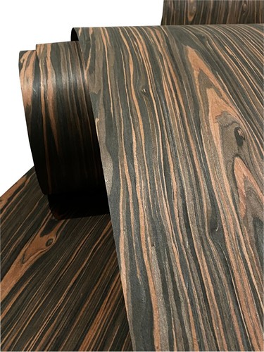 Ebony wood veneer - ebony, /