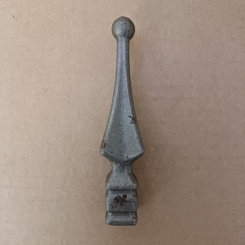 Solid wrought iron railhead - wrought,