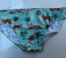 Men’s Budgy Smugglers Swim Wear Gym Pool 34” Roaaaar 🐅 tigers 🐅 Rugby