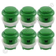 6 x Green Leaf Style 28mm