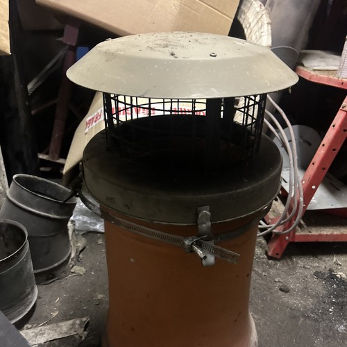 Chimney pot rain cap bird - chimney,