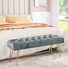 Side Lounge Velvet Tufted