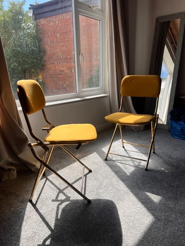 Vintage eyrel folding chairs - vintage,
