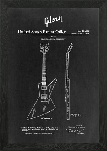 Gibson explorer guitar patent - gibson,