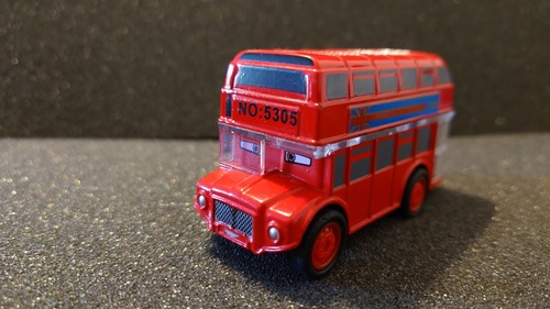 Pull back london double decker - back,