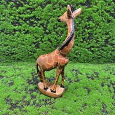 Wooden Giraffes 18cm Hand