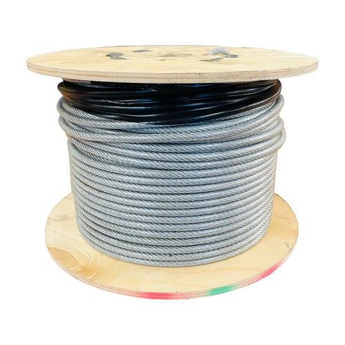 Galvanised wire rope clear pvc - rope,
