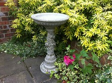 NEW Rose Bird Bath,Garden stone bird bath,Concrete ornaments,Beautiful rose peta