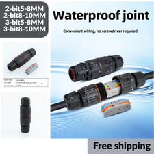 Waterproof Junction Box Connector Electric Cable Inline Wire Slim Plug IP68