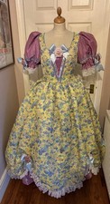 PANTOMIME PRINCESS/LITTLE BO PEEP PANTO COSTUME DRESS THEATRE THEATRICAL 💜💛🩵